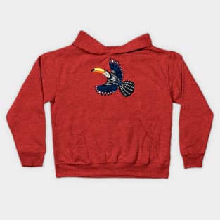 Bright and Sassy Colorful Toucan Bird Kids Hoodie